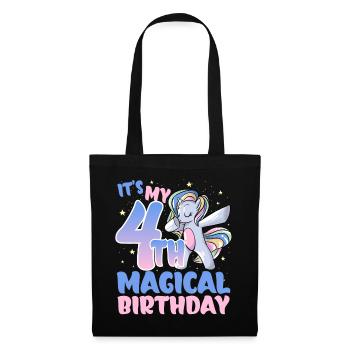 It's my 4th magical birthday - Tote Bag - black - Front