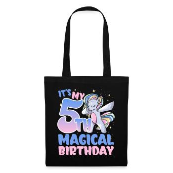 It's my 5th magical birthday - Tote Bag - black - Front