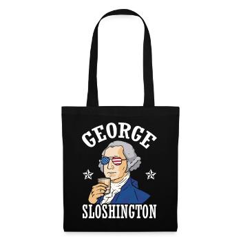 George Sloshington Drink 4. Juli - Stoffbeutel - Schwarz - Vorne