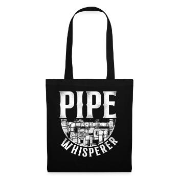 Plumbing Plumber Vintage Pipe - Stoffbeutel - Schwarz - Vorne