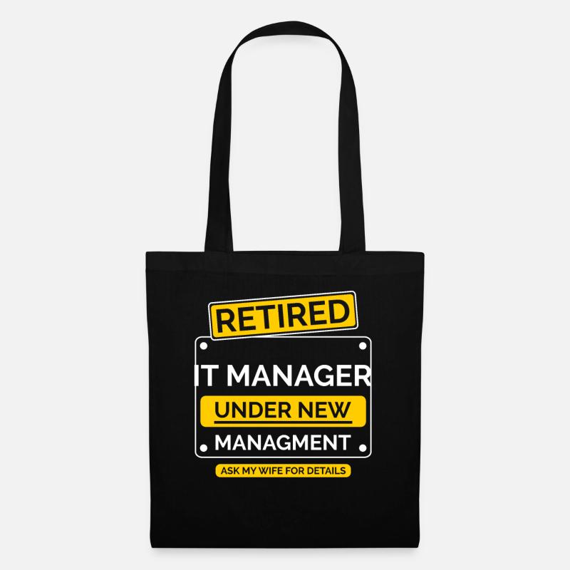 Retraite des responsables informatiques - Sac en tissu - noir