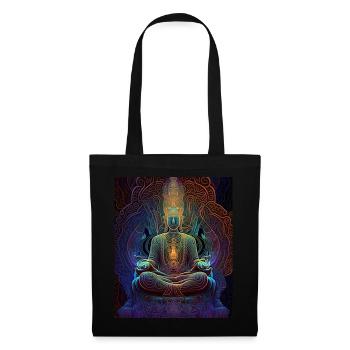 Colorful Psychedelic Buddha Meditation - Tote Bag - black - Front