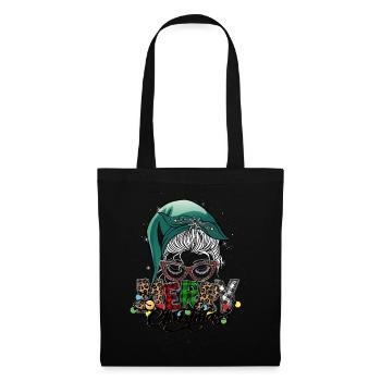 Merry Christmas Christmas Elf Outfit - Tote Bag - black - Front