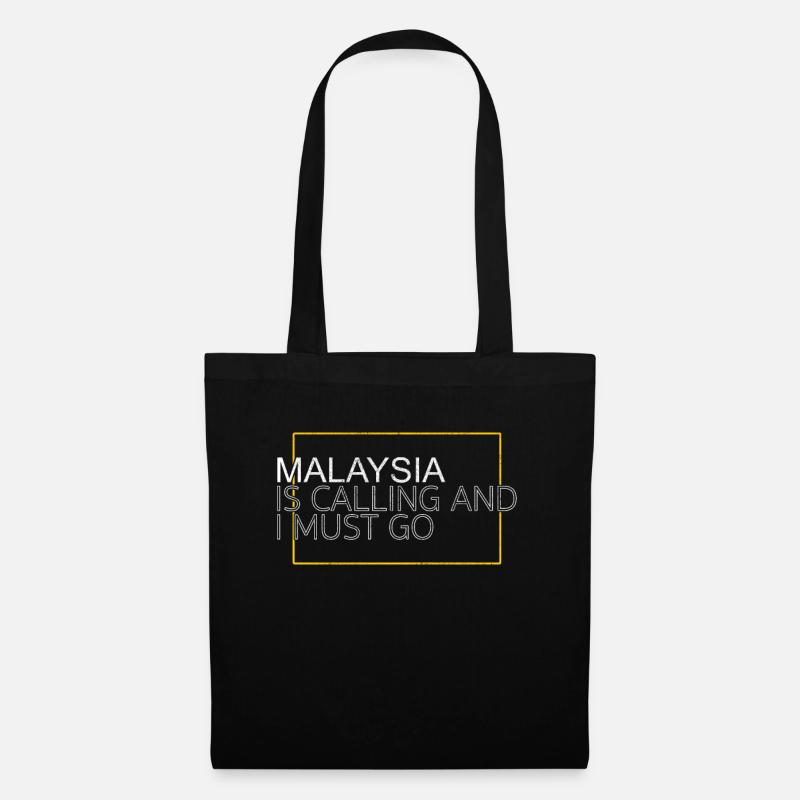 Malaysia Spruch - Stoffbeutel - Schwarz