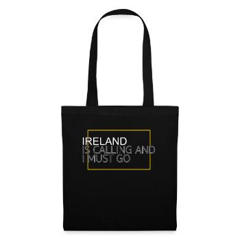 Irlande Dicton - Sac en tissu - noir - Devant