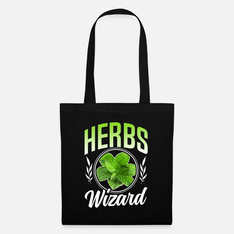 Herb Wizard Herb Garden Herbalism - Tote Bag - black