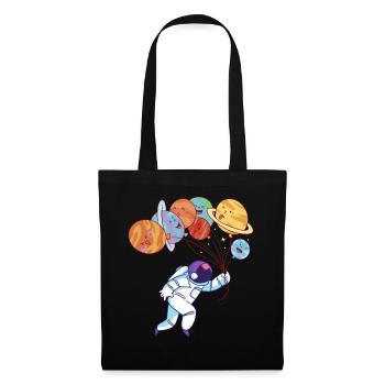 Aerospace Solar System Planets Funny Astronaut - Tote Bag - black - Front