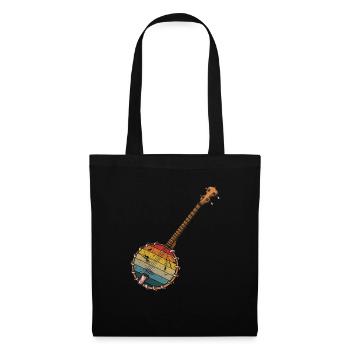 Chemises Banjo Pour Hommes Bluegrass Appalachia Folk - Sac en tissu - noir - Devant