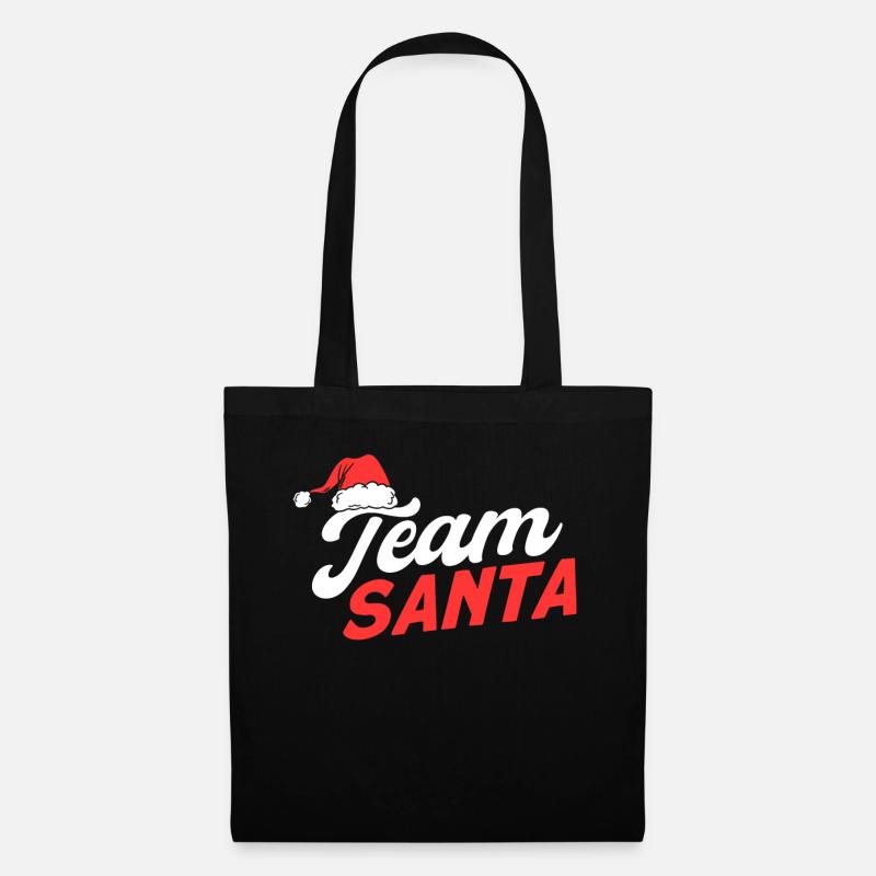 Team Santa - Stoffbeutel - Schwarz