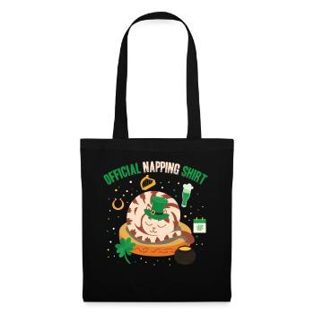 Official Napping Shirt Sleepy Cat St. - Tote Bag - black - Front