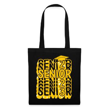 Abschlusshemd, Senior Class Of 2023 Geschenkende - Stoffbeutel - Schwarz - Vorne