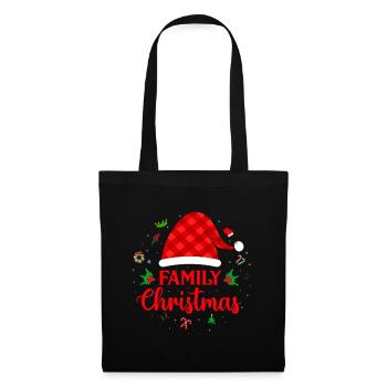Family Christmas - Weihnachten - Tote Bag - black - Front