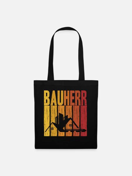 Bauherren - Stoffbeutel - Schwarz