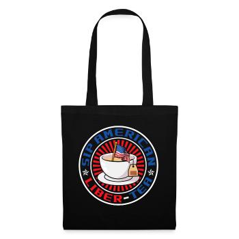 Amerikanischer Liber-tee Am 4. Juli, Dem - Stoffbeutel - Schwarz - Vorne