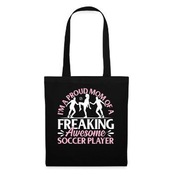 Joueuse de soccer Maman Soccer Mama - Sac en tissu - noir - Devant