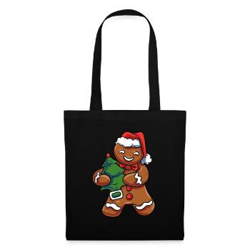 Vintage Lebkuchen - Stoffbeutel - Schwarz - Vorne