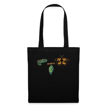 Evolution butterfly - Tote Bag - black - Front