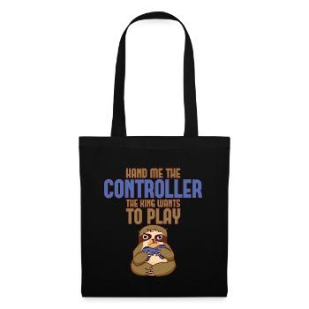 Donnez-moi la manette, le roi veut jouer 2 - Sac en tissu - noir - Devant