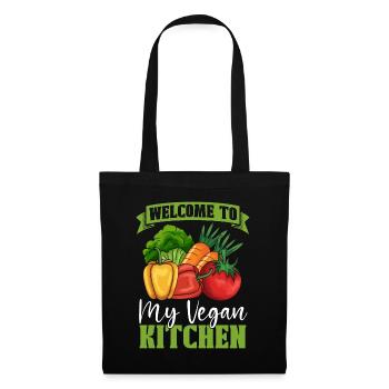 Chef végétalien Bienvenue dans mes chefs végétaliens à base de plantes - Sac en tissu - noir - Devant