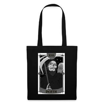Anime Tarot Card Death Grim Reaper Occult Gothic - Sac en tissu - noir - Devant