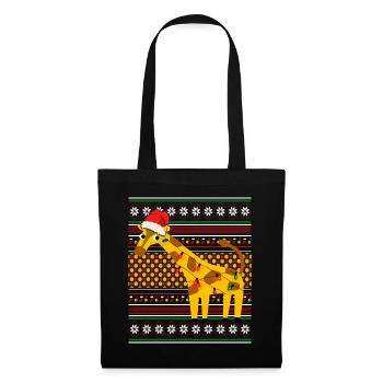 Ugly Christmas Sweater Weihnachten Giraffe - Tote Bag - black - Front