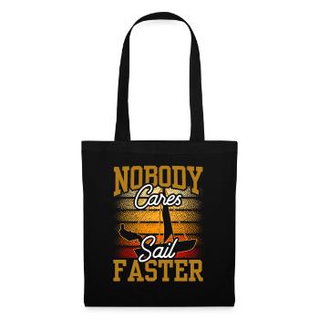 Personne ne s’en soucie de naviguer plus vite Interessiert es Niemand - Sac en tissu - noir - Devant
