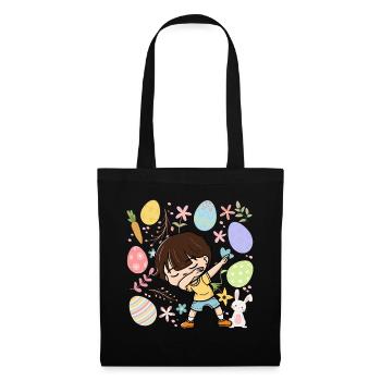Dabbing Boy Colorful Eggs Easter Costume Holida - Tote Bag - black - Front