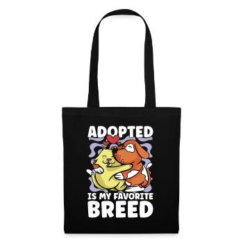 Abandoned Pets Adopted Is My Shelters Animal Lover - Tote Bag - black - Front