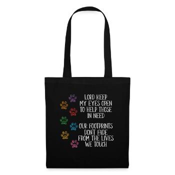 Abandoned Pets Lord Keep My Shelters Animal Lover - Stoffbeutel - Schwarz - Vorne