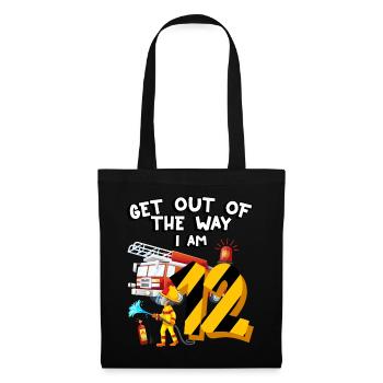 Fire Truck Fire Fighting I am 12 years old - Tote Bag - black - Front