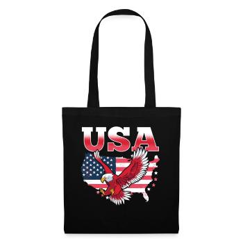 États-Unis Amérique États-Unis Patriotique américain - Sac en tissu - noir - Devant