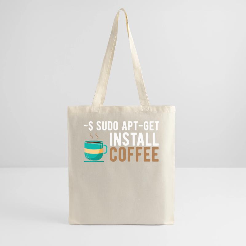 ~$ sudo apt-get install coffee Linux Programmer Tote Bag
