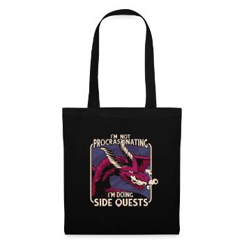I'm not procastinating I'm doing side - Tote Bag - black - Front