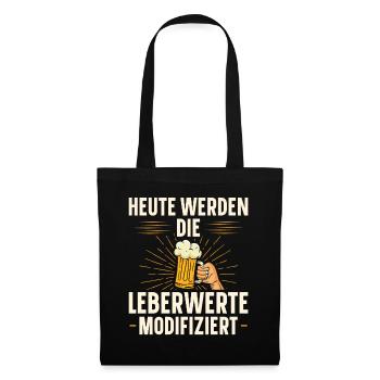 HEUTE WERDEN ALLE LAMPEN AUSGESCHOSSEN Bier - Stoffbeutel - Schwarz - Vorne