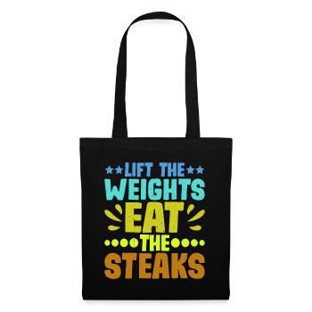 Lift The Weights, Eat The Steaks 8 - Tote Bag - black - Front