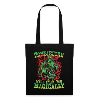 Zombiecorn Will Star You Magically - Stoffbeutel - Schwarz - Vorne