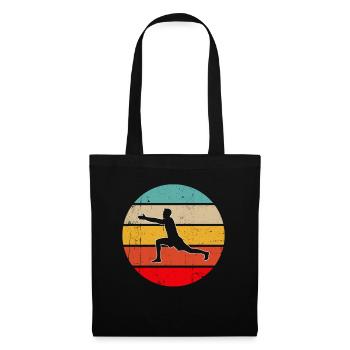 Yoga Retro - Stoffbeutel - Schwarz - Vorne