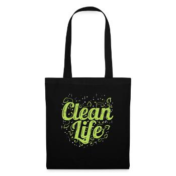 If You Are A Vegetarian You Live A Clean Life - - Tote Bag - black - Front
