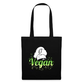 Chef's Hat - Cooking Vegan - Stoffbeutel - Schwarz - Vorne