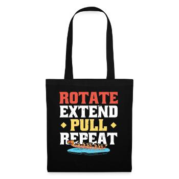 Rotate Extend Pull Repeat - Dragon Boat Racing - Tote Bag - black - Front