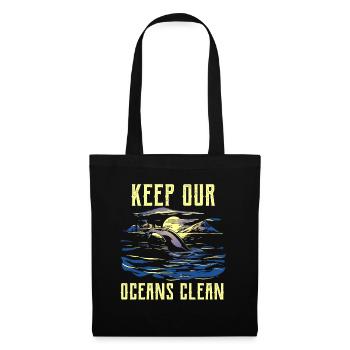 Haltet Unsere Ozeane Sauber Ocean Protection See - Stoffbeutel - Schwarz - Vorne