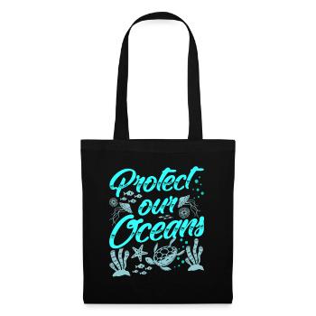 Protects Our Oceans Sea Ocean Protection Sea - Tote Bag - black - Front
