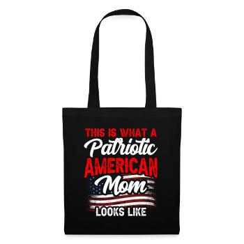 Voici à quoi ressemble une mère américaine patriote aux États-Unis - Sac en tissu - noir - Devant