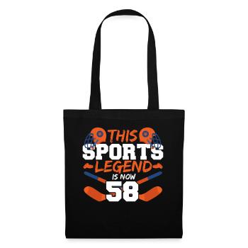 This sports legend is now 58, hockey game - Tote Bag - black - Front
