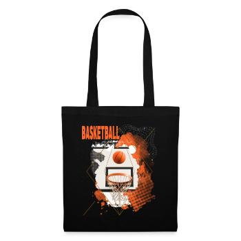 Basketteur Basketteur Basket Dunking Sport Vintage - Sac en tissu - noir - Devant