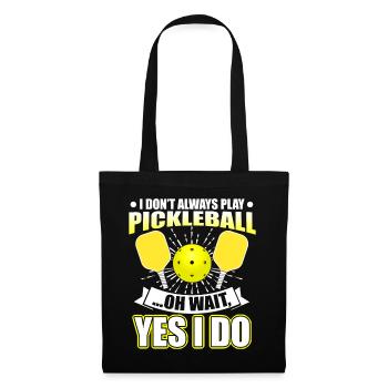 Funny Pickleball Player Paddleball Dinks Boys - Tote Bag - black - Front