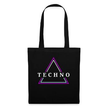 Techno House Party EDM Festival Goa Electro Rave - Tote Bag - black - Front