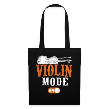 Violin Violinist Vintage Violin - Stoffbeutel - Schwarz - Vorne