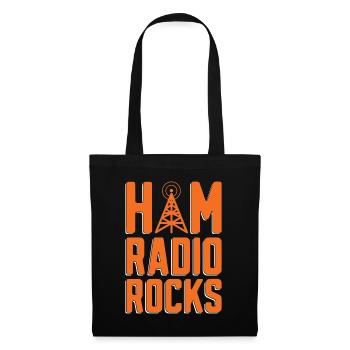 Ham Radio Rocks Loves Frequency Ham Radio Operator - Stoffbeutel - Schwarz - Vorne