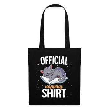 Sleeping Cat Official Napping - Tote Bag - black - Front